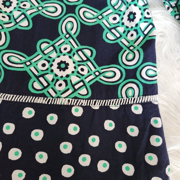 Crown & Ivy Blouse Womens 2X Pullover XXL Boho Top Bell Sleeves Blue/Green Beach - Picture 8 of 11